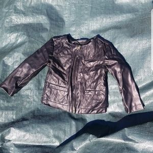 Baby faux leather jacket